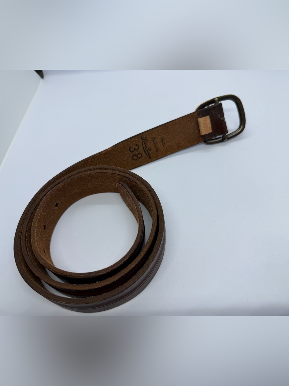Lucky Brand Brown Leather Men’s Belt